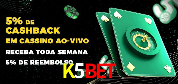 Promoções do cassino ao Vivo K5BET